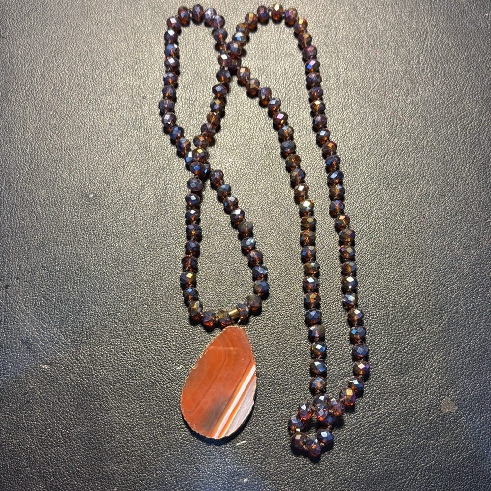 Quartz And Crystal 32” Necklace